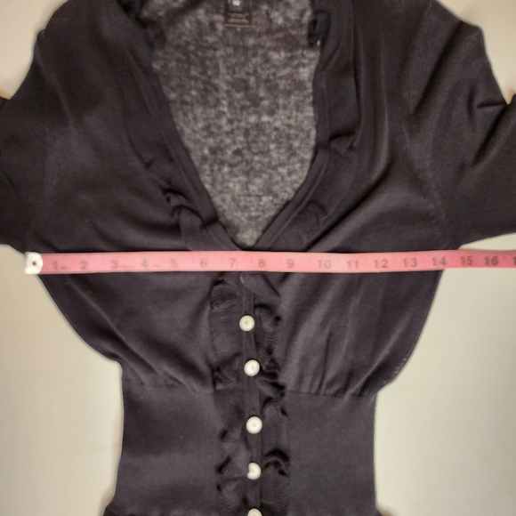 Marc Jacobs Buttondown Ruffle Drop Waist Victorian Witchy Sweater Dress Sz XS - Picture 8 of 12